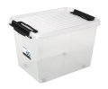 Plast1 oppbevaringsboks m/lokk klar - SystemBox 60